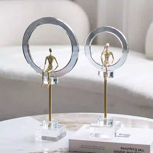 Geometric Modern Metal Statues-GD23