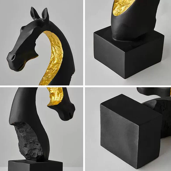 Horse Head Art Decor Statue-JD01