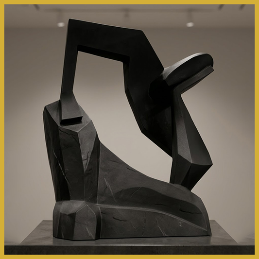 Abstract Geometric Thinker Sculpture-LY39