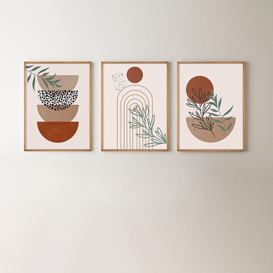 Three-piece wall painting