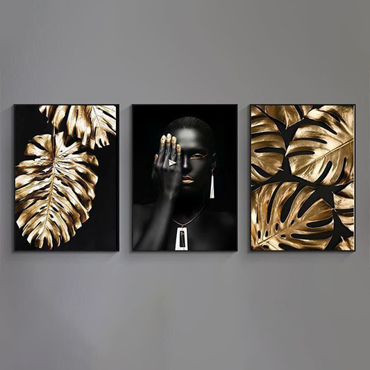 Three-piece wall painting