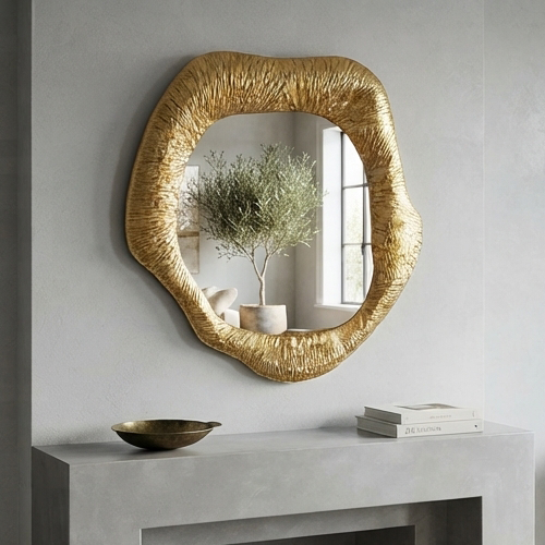 Irregular Organic Shape Wall Mirror-JD45
