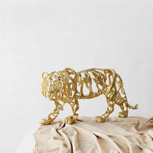 Golden Tiger Statue-MM235