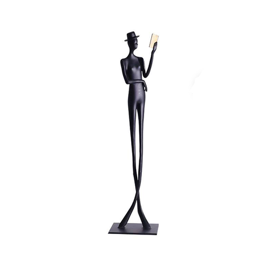 Black Modern Girl Decor Statue-MM90