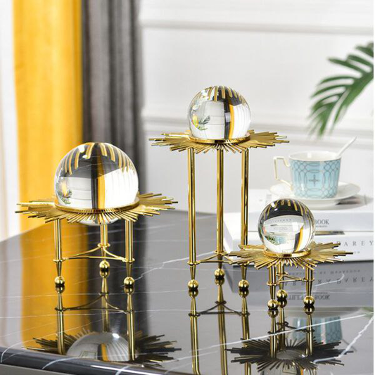 Metal decoration set with crystal-15/20/25cm