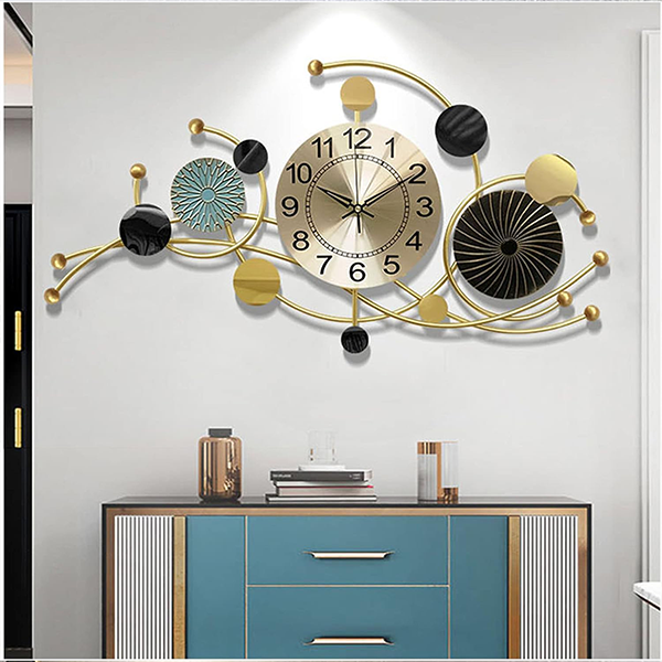 Modern metal wall clock 77X40 cm-am 261