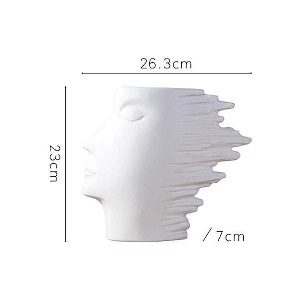 Modern Abstract Human Face Vase-s 135/2