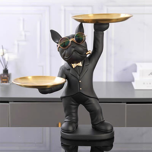 Butler French Bulldog Statue