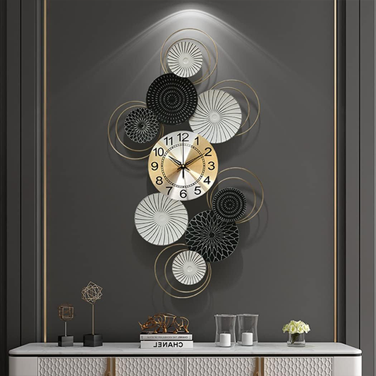 Modern metal wall clock 95X55 cm-GH02