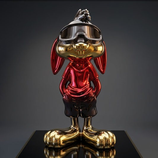 Chrome Rabbit Figurine-GH76