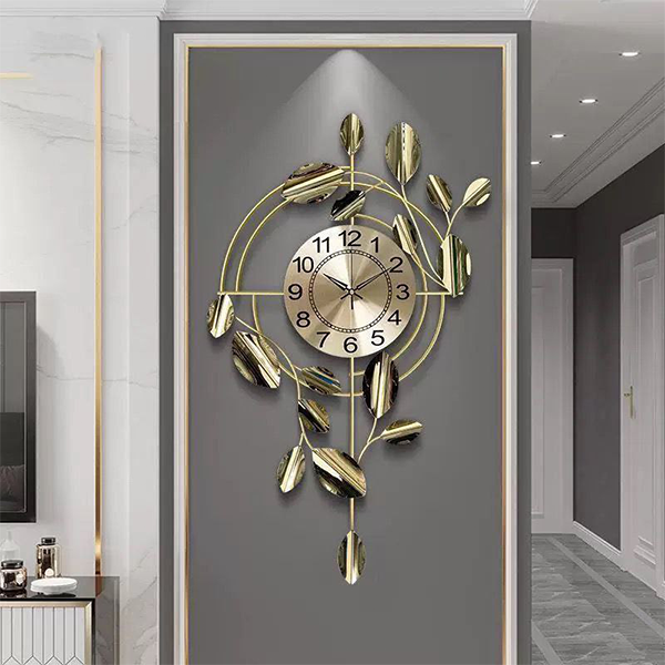 Modern metal wall clock 75X45 cm-am 266