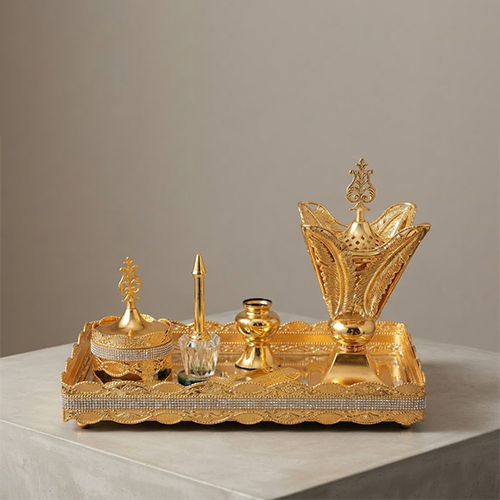 Royal Gold Incense Burner Set-٩١/٩٢/٩٣