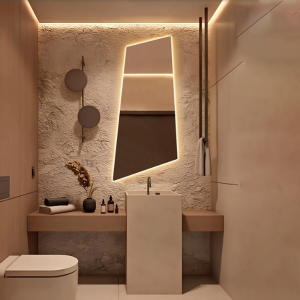 Modern Shape Mirror With LED-M10