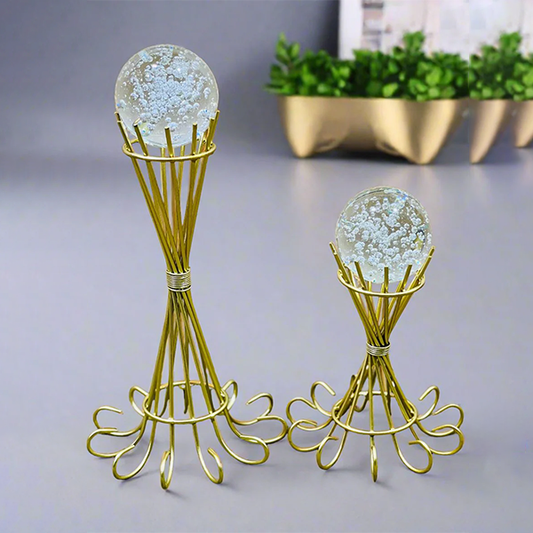 Set Crystal metal decor-DT11