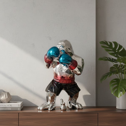Boxing Gorilla Sculpture-GH58