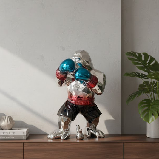 Boxing Gorilla Sculpture-GH58