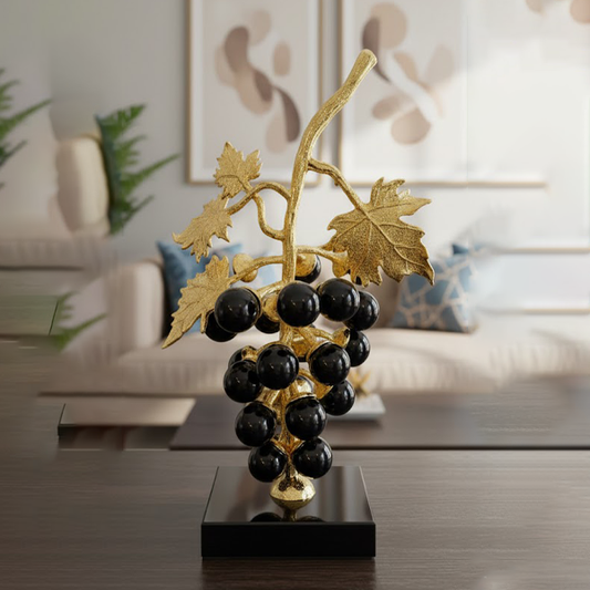 Luxurious Crystal Grape Cluster Sculpture-MM158