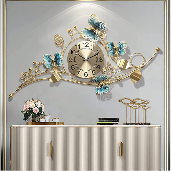 Modern metal wall clock 92X47 cm-am 276