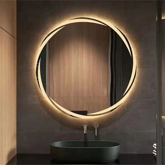 Modern Round Mirror With LED-M01