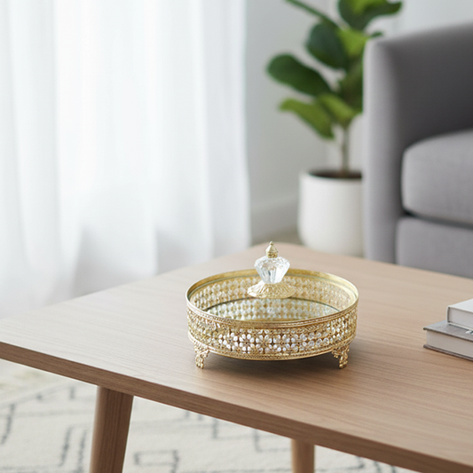 Gold-Plated Serving Tray-NT04