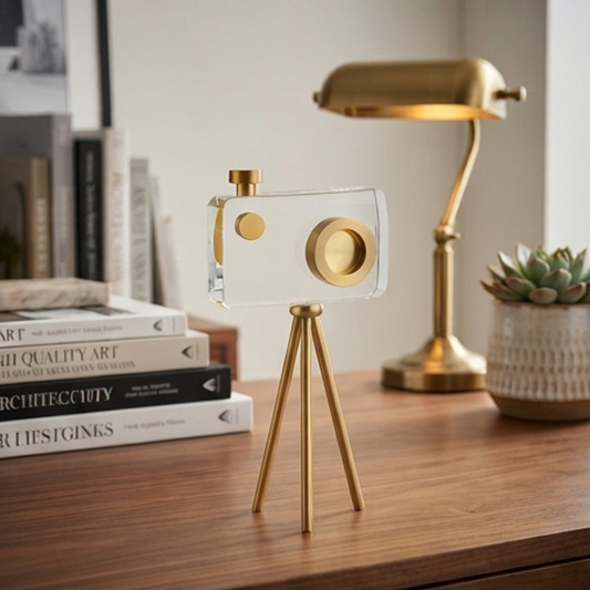 Crystal Camera Decorative Sculpture-GH108