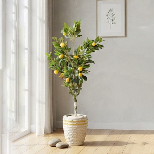 Artificial Mediterranean Lemon Tree Deluxe-130