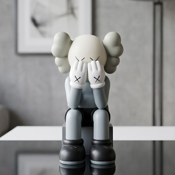 KAWS Style Sitting Companion Decorative Statue-GH85