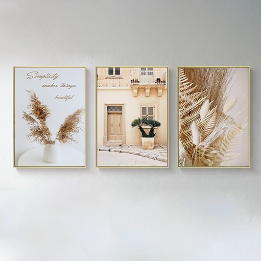 Three-piece wall painting
