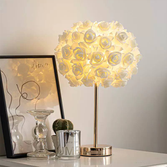 White Rose Flower Lamp-MM121