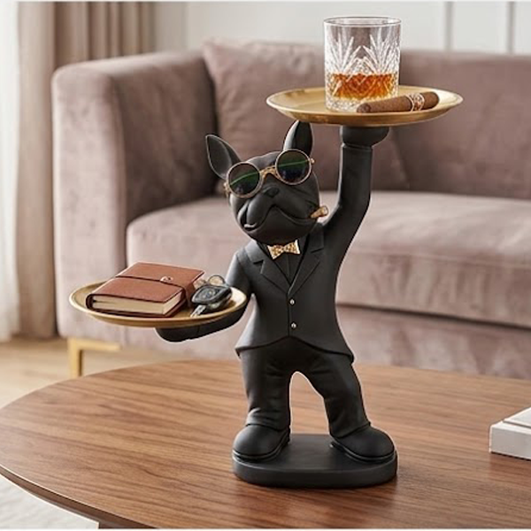 Butler French Bulldog Statue