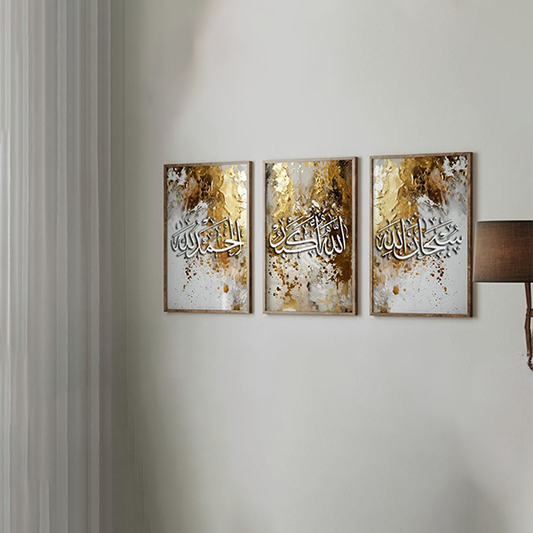 Three-piece wall painting