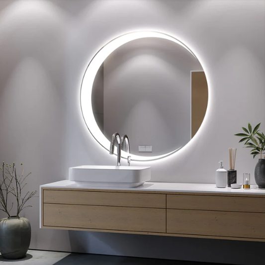 Modern Round Mirror With LED-M15