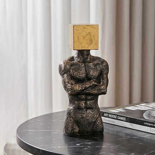 Man with Block