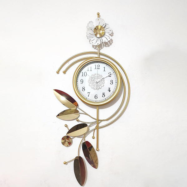 Modern metal and stainless steel wall clock 90X40 cm-am 331