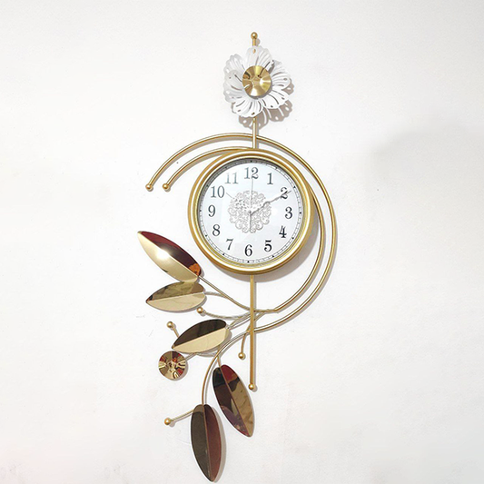 Modern metal and stainless steel wall clock 90X40 cm-am 331