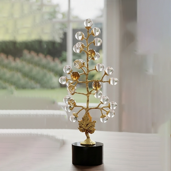 Golden Crystal Tree Sculpture-GH109