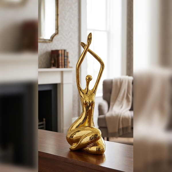 Elegant Ballet Pose Porcelain Figurine-GH95