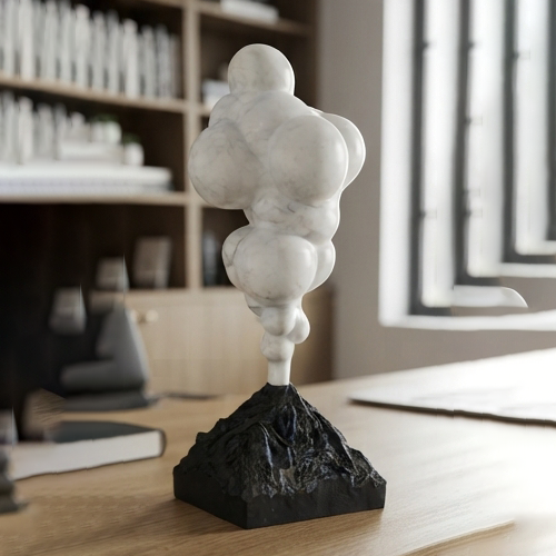 Abstract Volcanic Smoke Sculpture-mm221