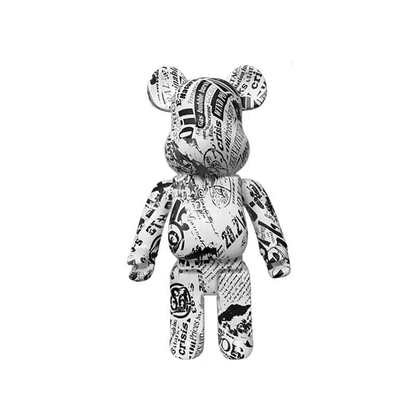 Bear decor statue with journalist design-MM99