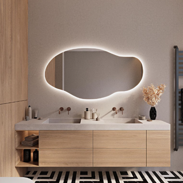 Modern Shape Mirror With LED-M06