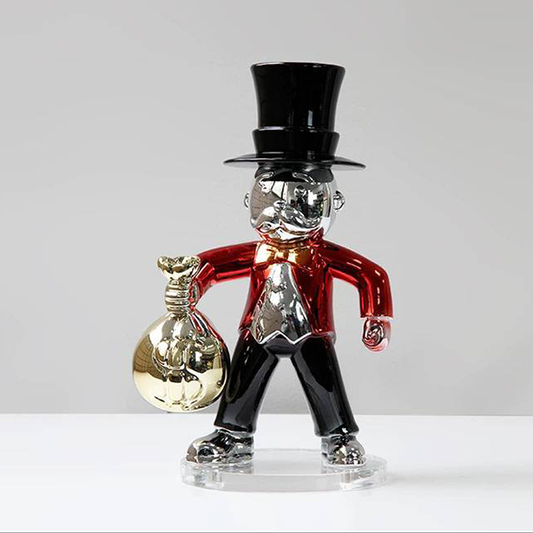 Chrome Monopoly Wealth Figurine-GH103
