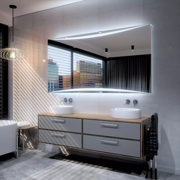 Modern Shape Mirror With LED-M19