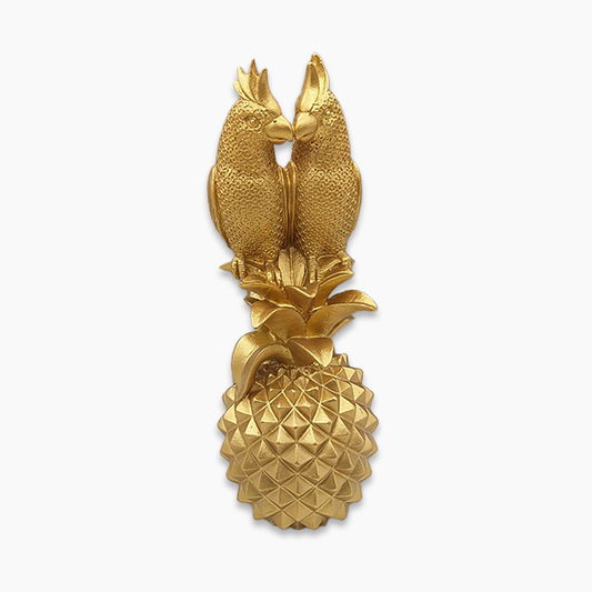 Gold Parrots With Pineapple