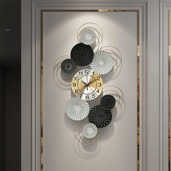 Modern metal wall clock 95X55 cm-GH02