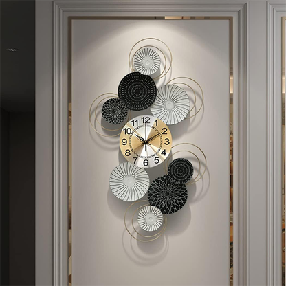 Modern metal wall clock 95X55 cm-GH02