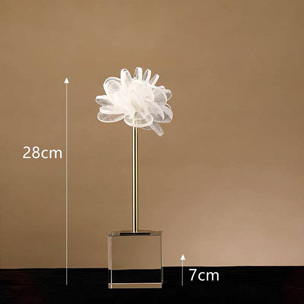 Floral Gold and Crystal Statues-GD40