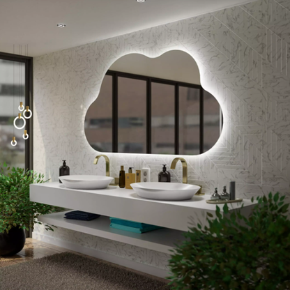 Modern Cloud Mirror With LED-M20