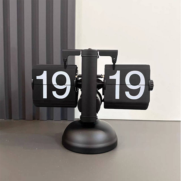 Retro Mechanical Auto Flip Desk Clock-MM180