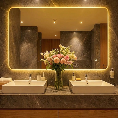 Wrought Studio LED Lighted Bathroom Mirror (Doctor Greesh Glass - 6mm)-LM02