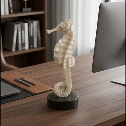 Coastal Luxe Seahorse Sculpture-MM202